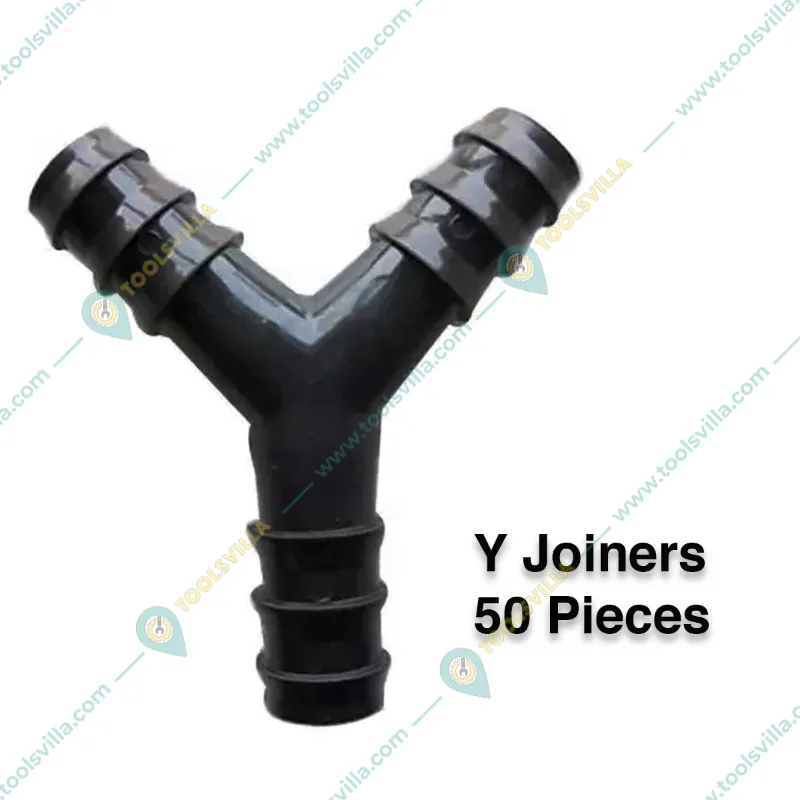 Combo Pack of Straight, Elbow, Tee and Y Joiner (50 pcs Each) for Drip Irrigation