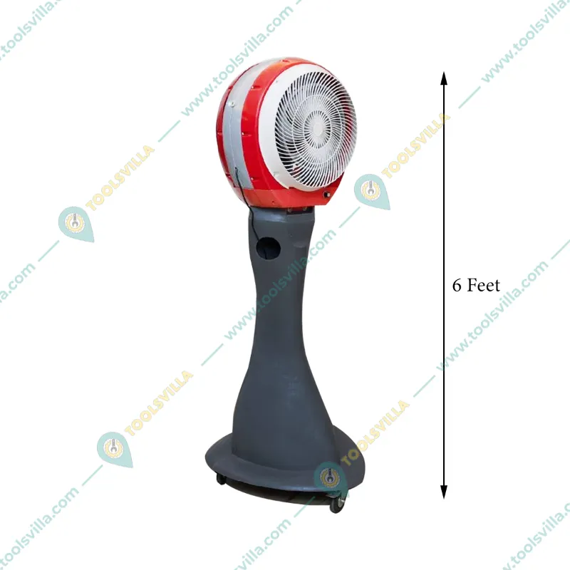 Dry Mist Fan 6 Feet With 90 Litre Water Tank, 200W