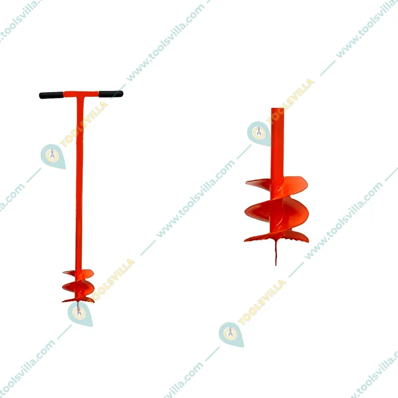 Manual Dual Blade Post Hole Hand Auger, Earth Hole Digger, Use for Nursery &Gardening With 6 inch(15.24 cm) Diameter