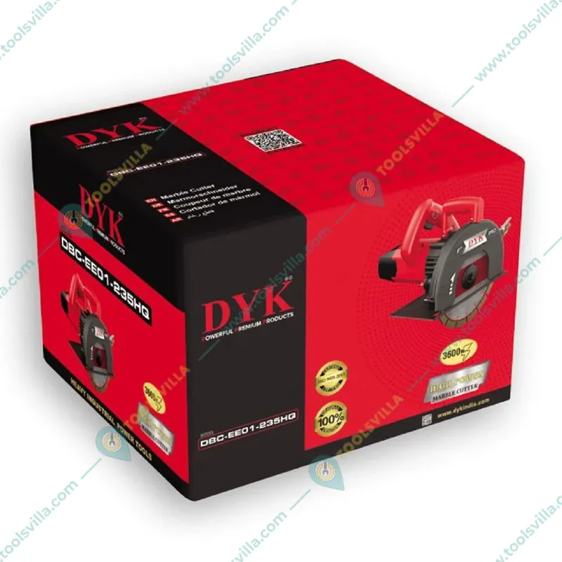 DYK 235 mm (9 Inch) 3600 Watt Waterproof Marble Cutter, 4800 RPM (DBC-EE01-235HQ)