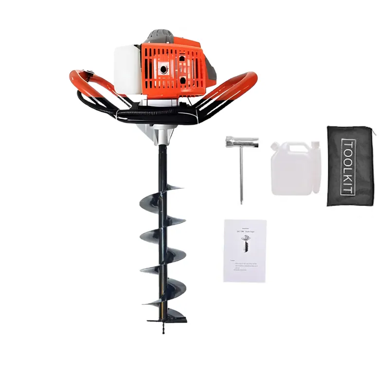 Heavy Duty 63-cc with 203.2 mm (8 inch) Drill Bit For Earth Auger/ Post Hole Digger Machine