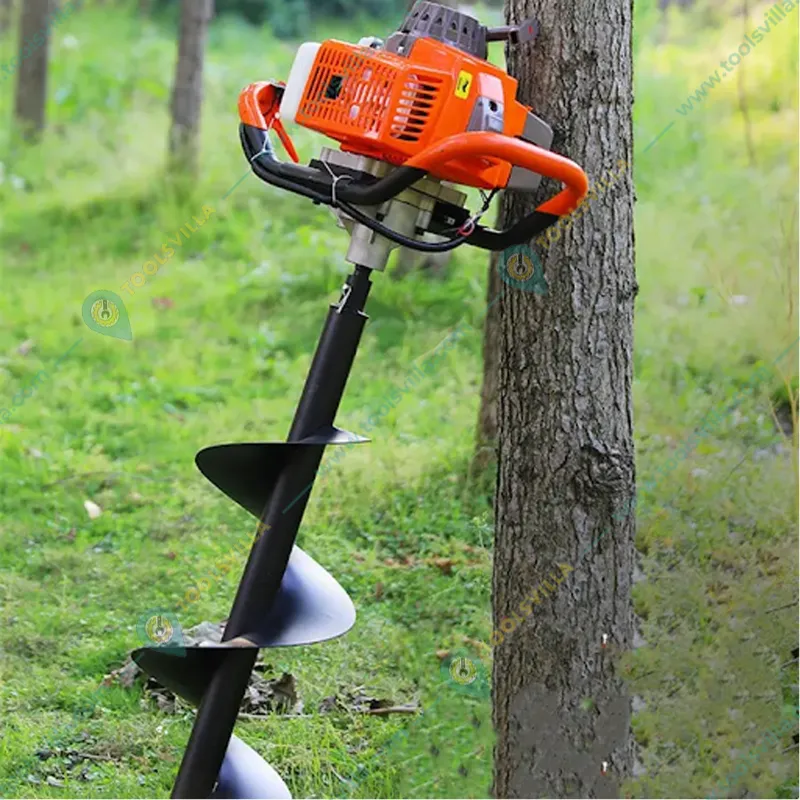 Heavy Duty 63-cc Earth Auger Engine with 304.8 mm (12 inch) Drill Bit For Earth Auger/ Post Hole Digger Machine