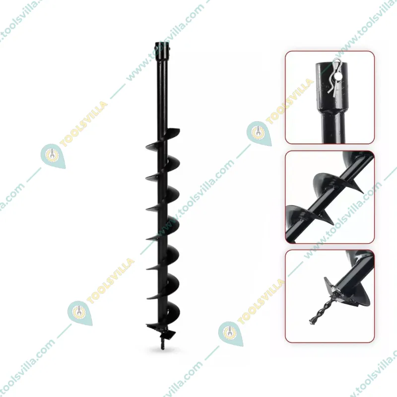 Heavy Duty 52-cc 2-stroke with 101.6 mm (4 inch) Drill Bit For Earth Auger/ Post Hole Digger Machine