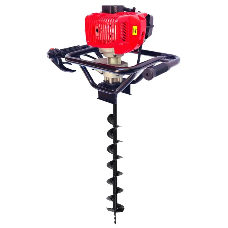 Latson EA 52, 2 Stroke 52cc Earth Auger with 3 inch (7.62 cm) Drill Bit | Soil Drilling Machine