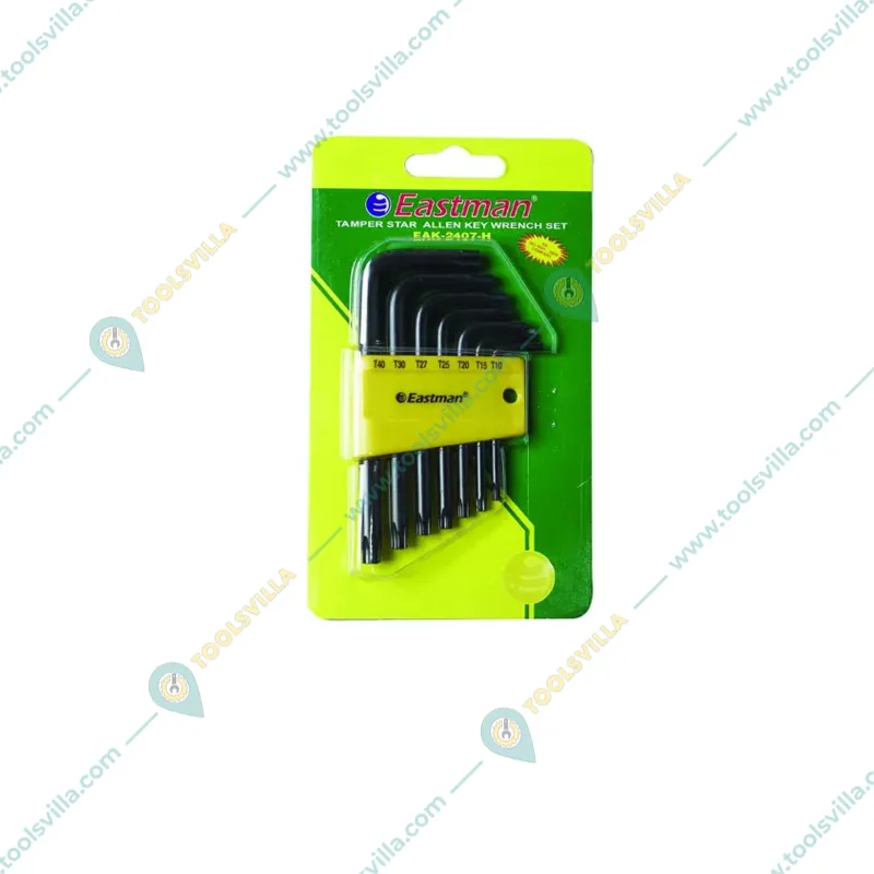 Eastman Hand Tools Combo Pack : 500 gm Claw Hammer (E-2061), 300 mm Adjustable Wrench (E-2050) & 7 Pcs Temper Star Allen Key Set (EAK-2407H) 