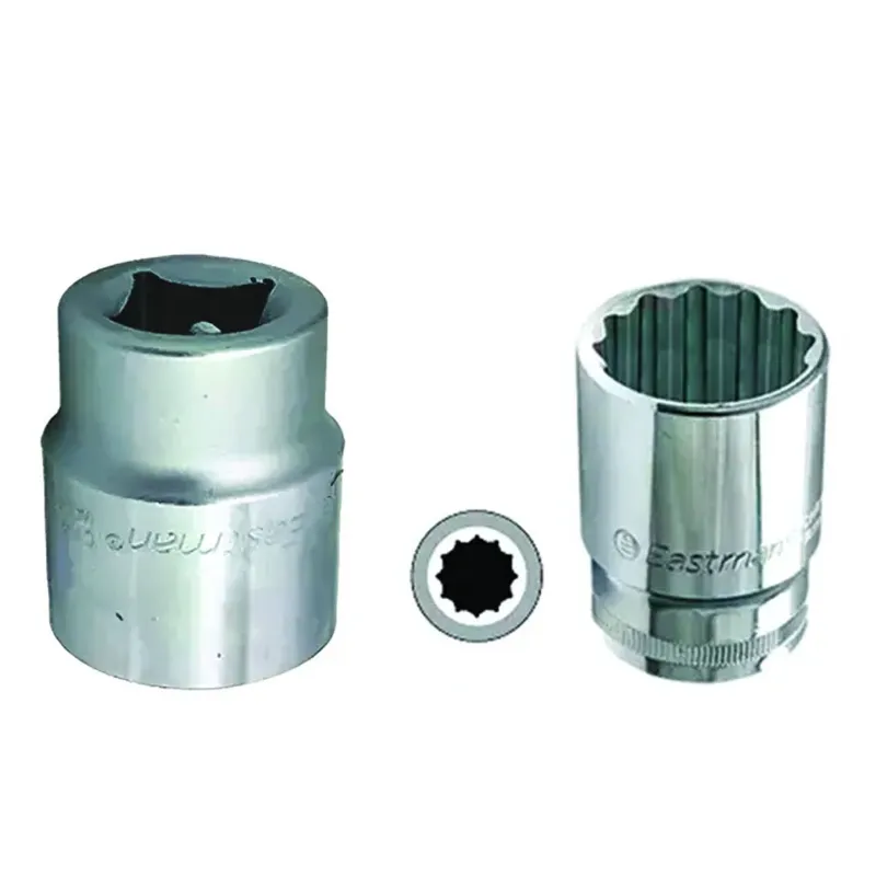 Eastman Hand Tools Combo Pack : 3/4" SQ. Drive Hex Socket-CRV (E-2221) & 1/2" SQ. Drive Bi-Hex Socket-CRV (E-2201B)