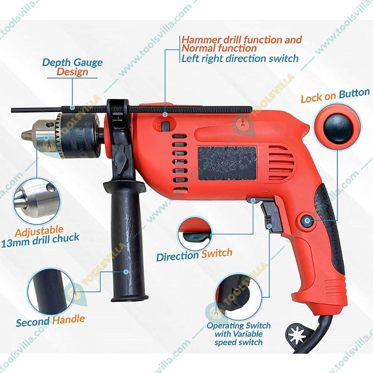 Imported - Heavy Duty Electric Drill Machine 13mm, 700W, 2800RPM