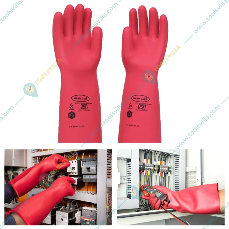 33 KV Electrical Insulating Rubber Safety Gloves 