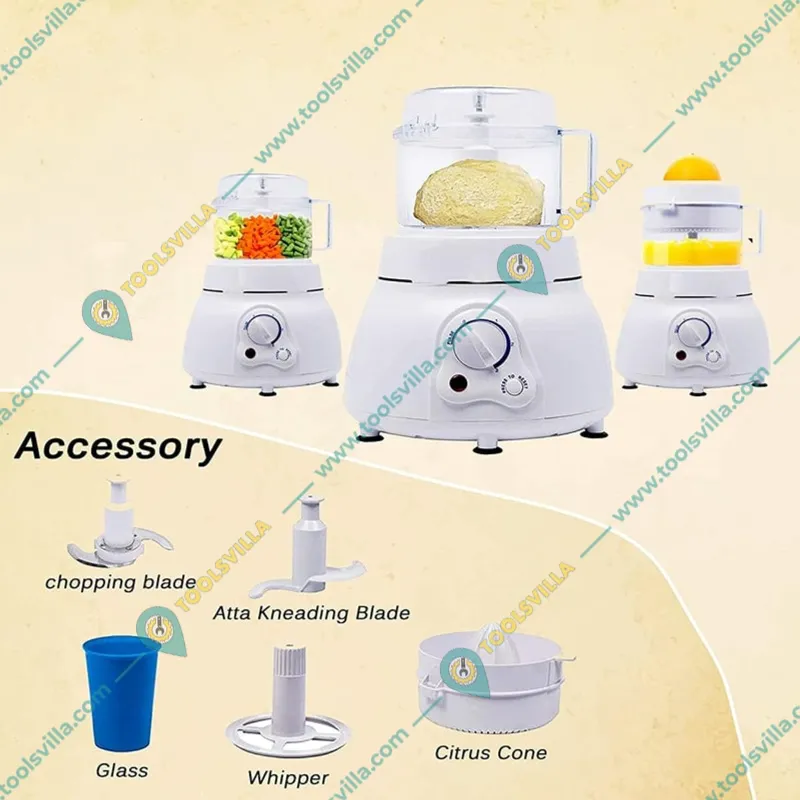 Premium Quality Electric Atta Kneader Vegetable Chopper Citrus Juicer 350W