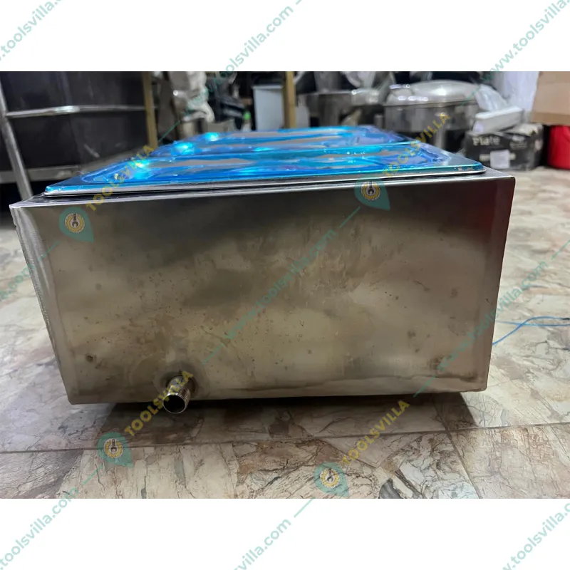  Heavy Duty Stainless Steel 3 Pan Electric Bain Marie, 1.5KW 
