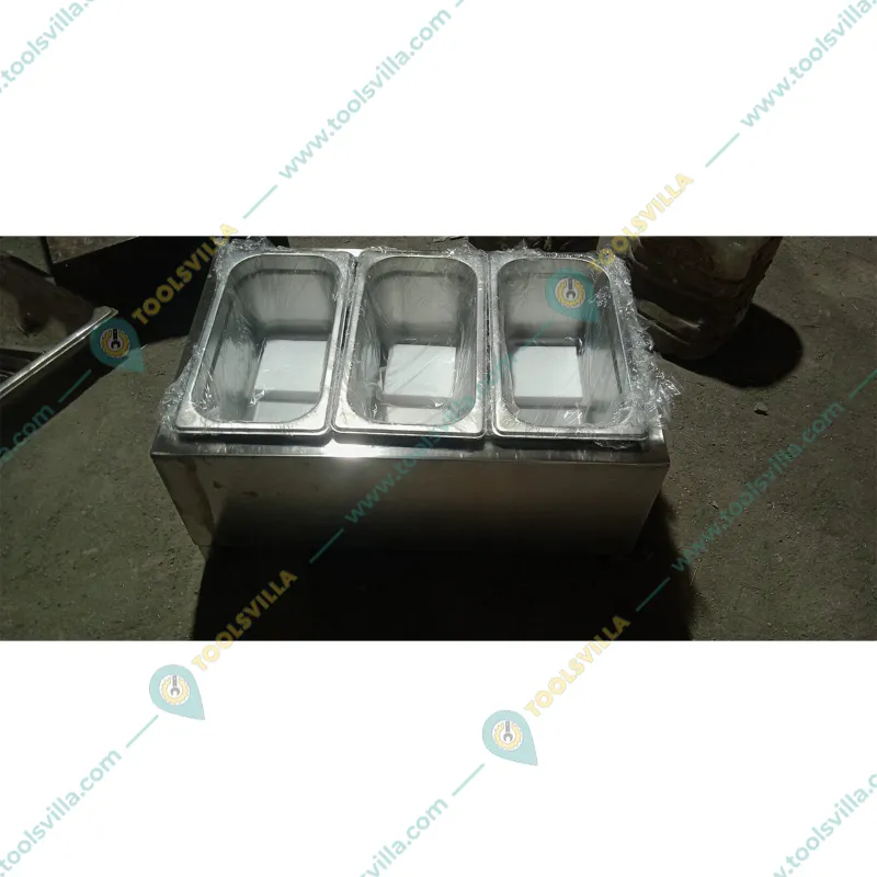  Heavy Duty Stainless Steel 3 Pan Electric Bain Marie, 1.5KW 