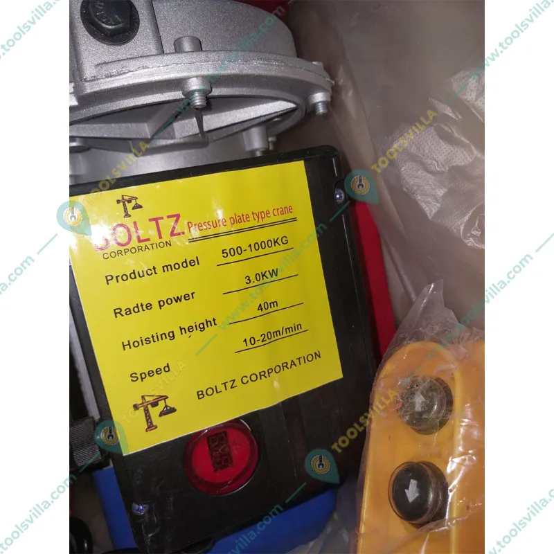 Boltz 500-1000 kg Load Capacity 5 hp Electric Clutch Winch With 8 MM, 40 Meter Wire Rope