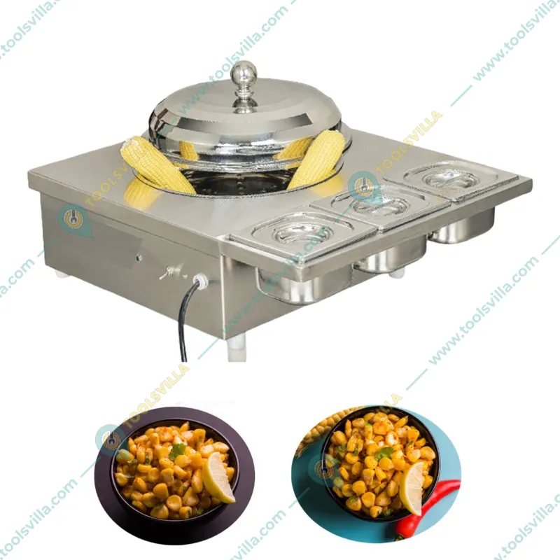 Stainless Steel Superior Electric 5 ltr Sweet Corn Making Machine With 3 GN Pans