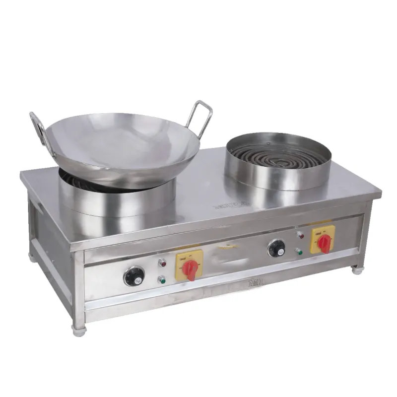 Table Top (14 x 30 x 10 inch) Electric Double Chulha, 1.2 kW Power