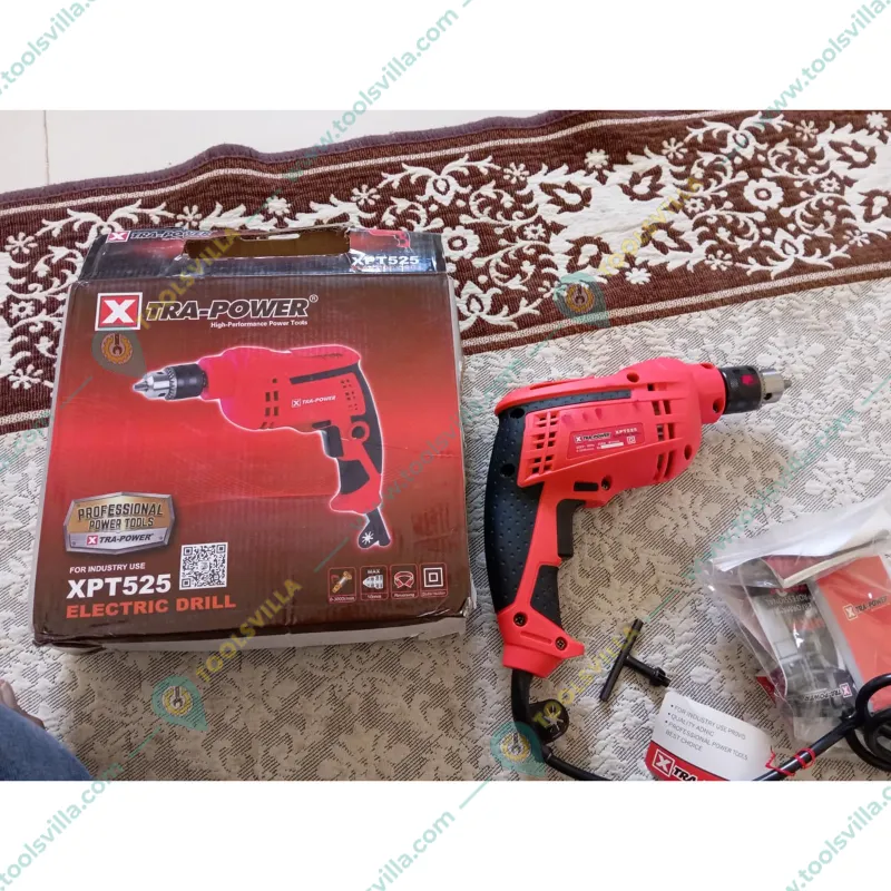 Xtra Power 10 mm Reverse Forward Function Electric Drill Machine, 450 W & 3000 RPM (XPT 525)