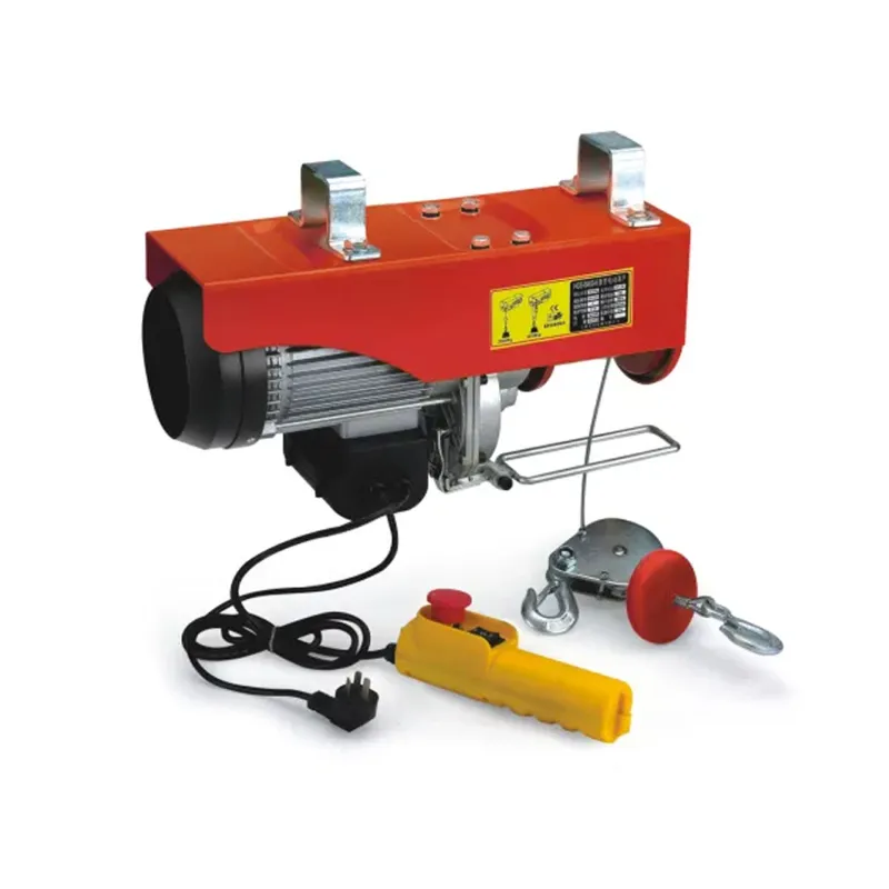 Heavy Duty PA 600 Mini Electric Hoist With 1.5 HP Copper Winding Motor & 20 Meter 4 mm Wire Rope 