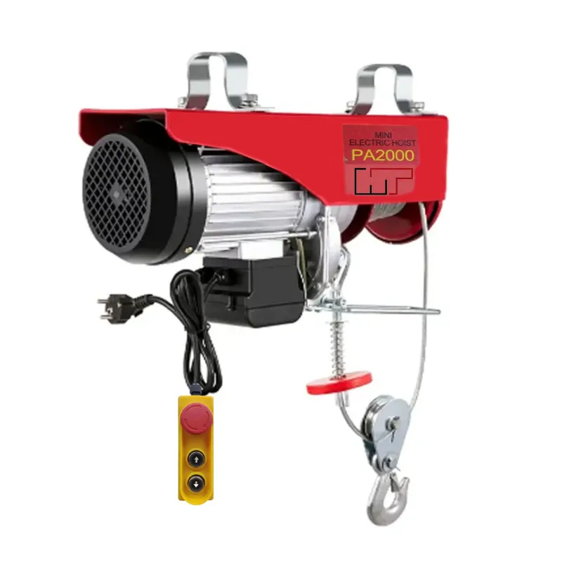 HT PA 2000 Electric Hoist With 2.5 HP Copper Winding Motor, 12 Meter & 10 mm Wire Rope