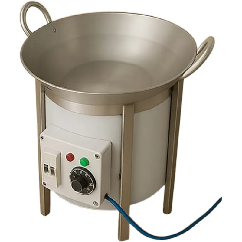 18-Inch Round Table Top Electric Kadhai, 3000W with Safety Features (MCB/Auto-Cut Off)