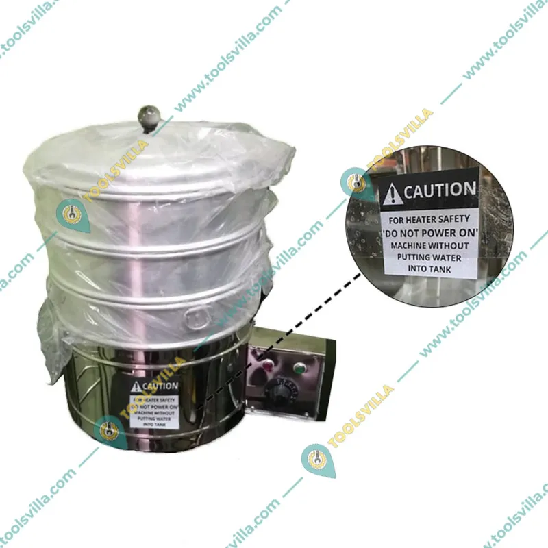 Electric 3 Pot Momo Steamer Machine, 1500 Watt 