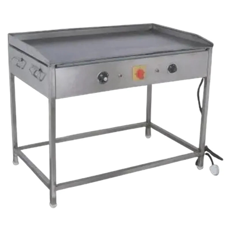 Stand Type Stainless Steel Electric Dosa Bhatti 15X15X32 Inch with 10 mm Plate Thickness, 2 kw
