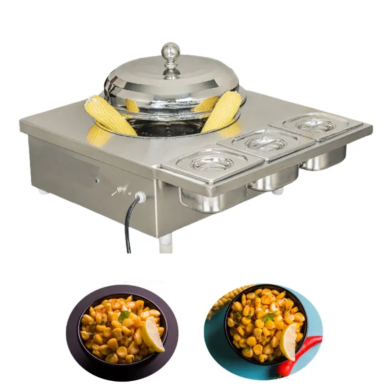 Stainless Steel Superior Electric 8 ltr Sweet Corn Making Machine With 3 GN Pans