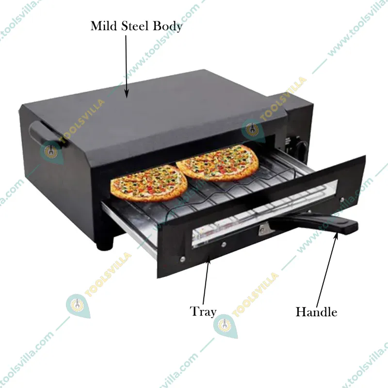 Big Size Electric Tandoor 21inch, 2000W, 2 Pizza Set One Time