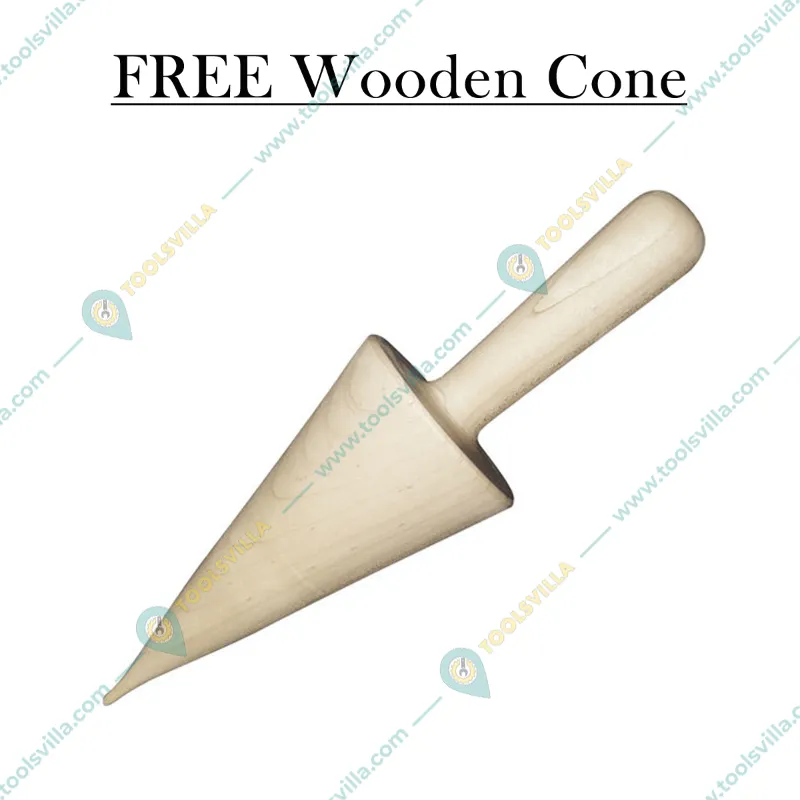Akasa WCM 7 Waffle Cone Machine 7 inch Circular, 1000W with Free Wooden Cone