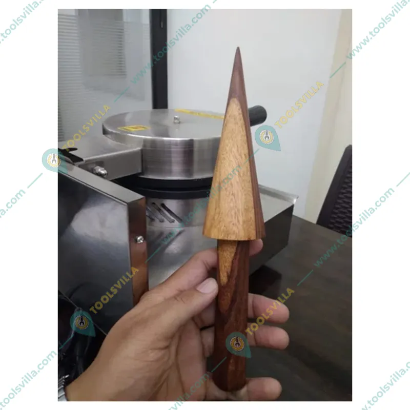Akasa WCM 7 Waffle Cone Machine 7 inch Circular, 1000W with Free Wooden Cone