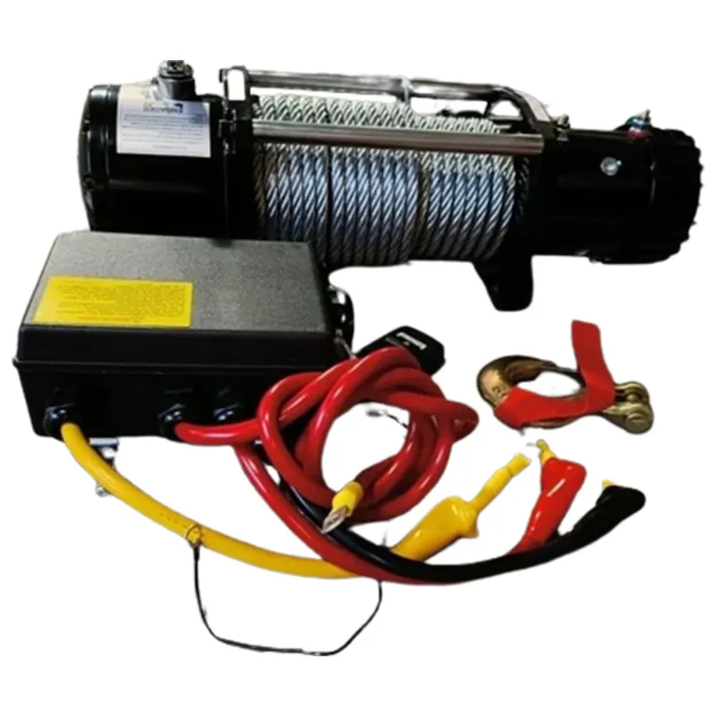 CROSSBEE 6500 LBS Electric Winch, 4.2 Hp- 25 m * 7.2 mm wire rope For Towing- SUVs, ATVs, UTVs, Cars, Boats, Jeeps, Trucks (2722Kg)