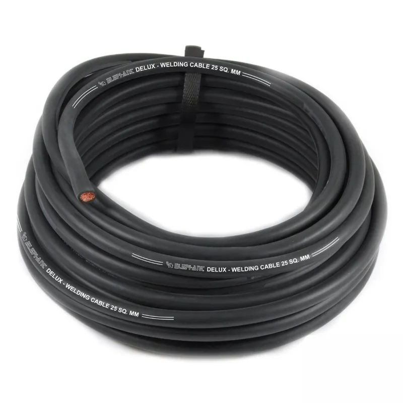Elephant 25 Sq. mm Deluxe Copper Welding Cable - 10 Meter Length (DLX-25-10)