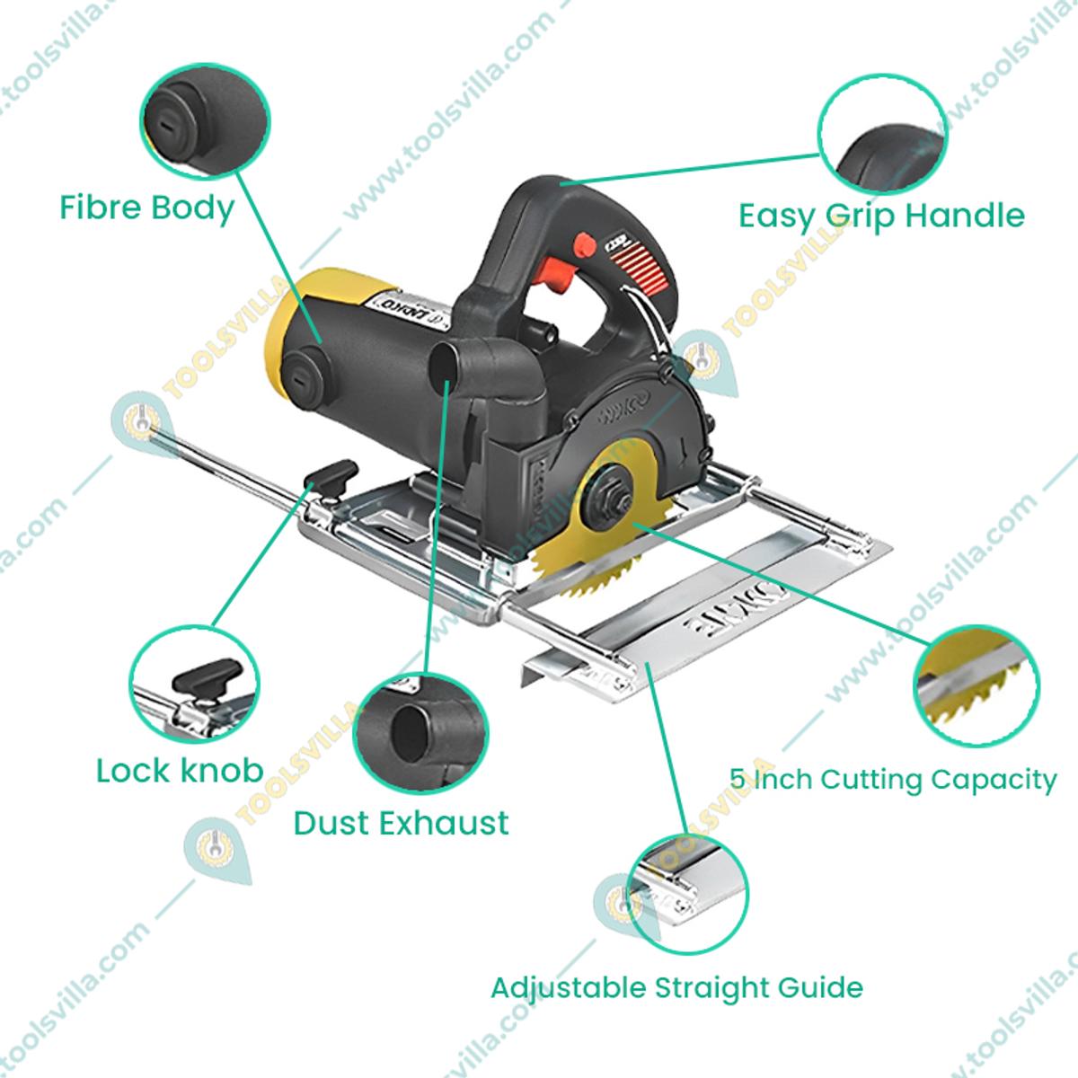 Endico 125 mm Wood Cutter With Thall 1350W, 12500 RPM And 6 Month