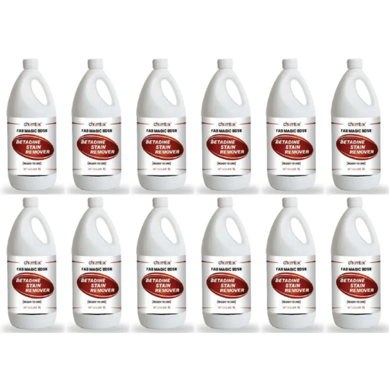 12 Pcs of Chemtex (1 Liter x 12 pcs) FAB MAGIC BDSR Betadine Stain Remover