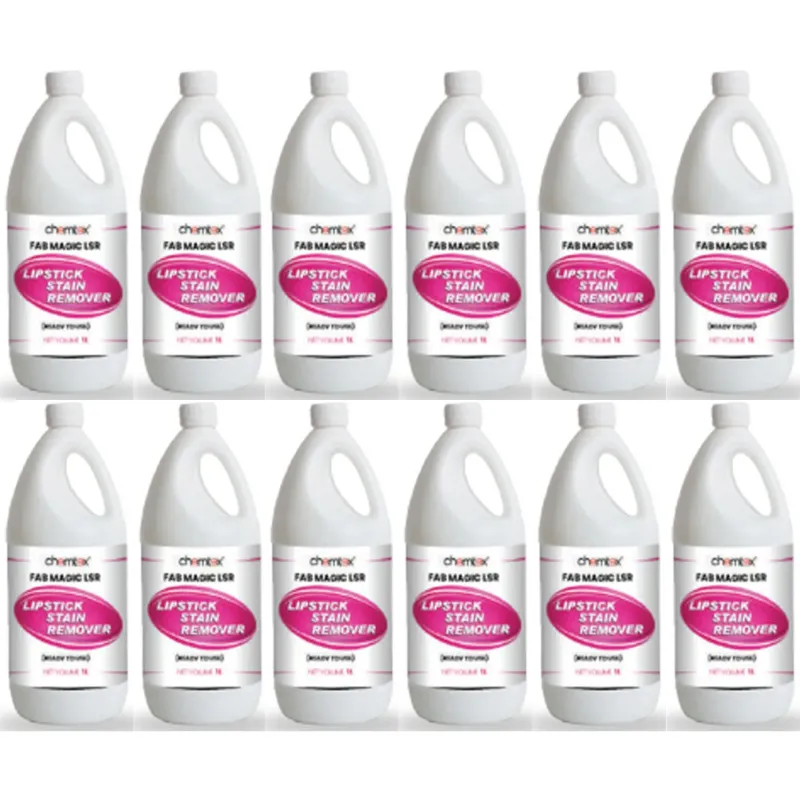 12 Pcs of Chemtex (1 Liter x 12 pcs) FAB MAGIC LSR Lipstick Stain Remover