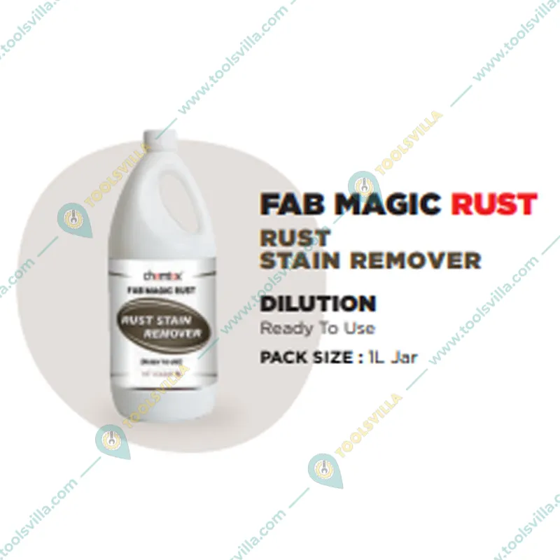 12 Pcs of Chemtex (1 Liter x 12 pcs) FAB MAGIC RUST for Rust Stain Remover