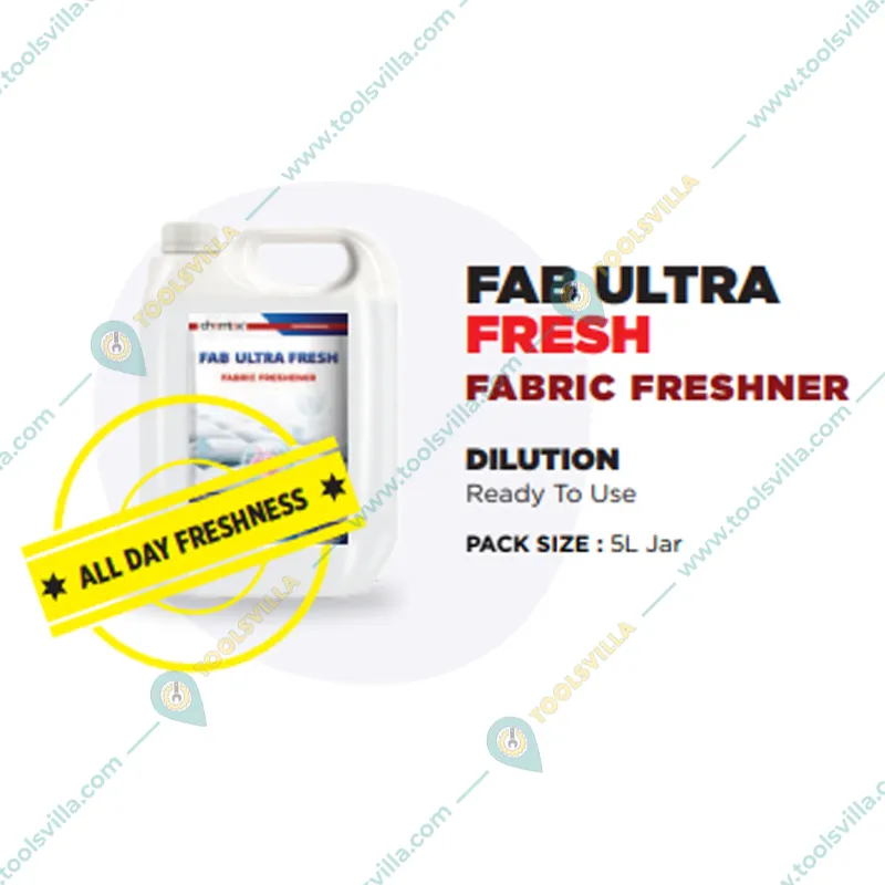 4 Pcs of Chemtex (5 Liter x 4 pcs) Fab Ultra Fresh Fabric Freshner