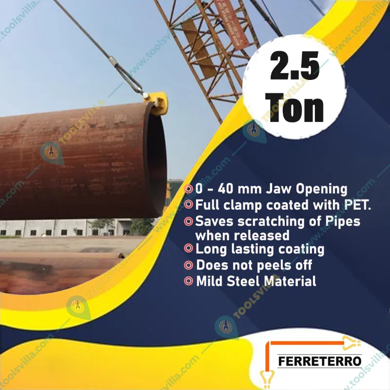 Ferreterro A- type Pipe Lifting Clamp(Capacity-2.5 Ton)