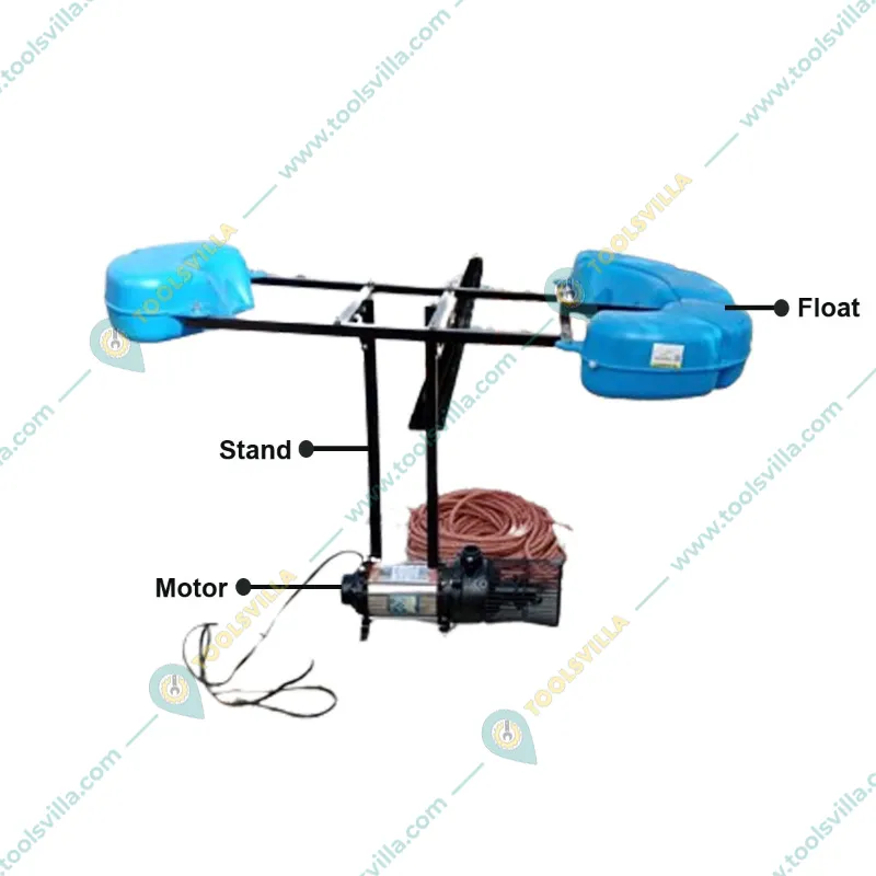 1 HP Pond Floating Jet Aerator | Used in Aquaculture Ponds, Farm Ponds, Recreational Ponds for Water Treatment 