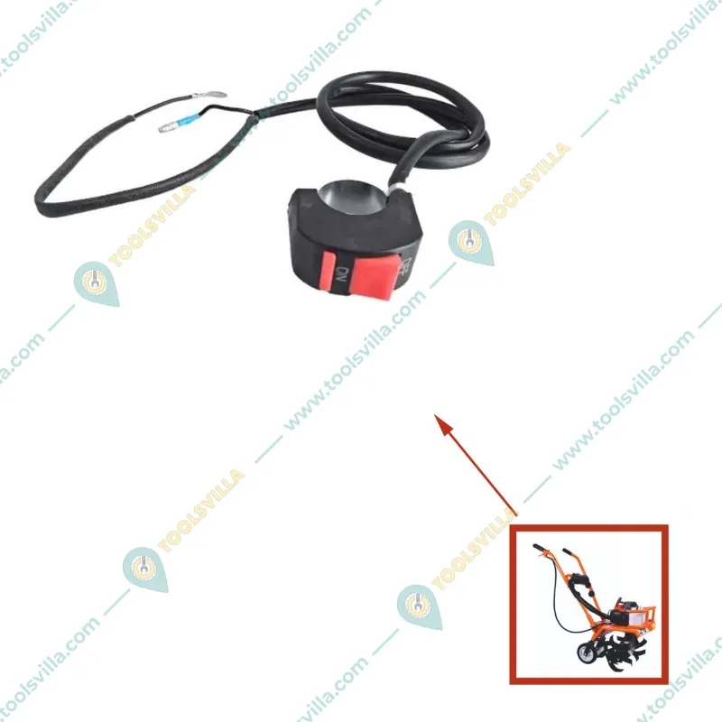 Flame out Switch With Cable For 63 CC / 68 CC (48F) Mini Tiller, 48F-031