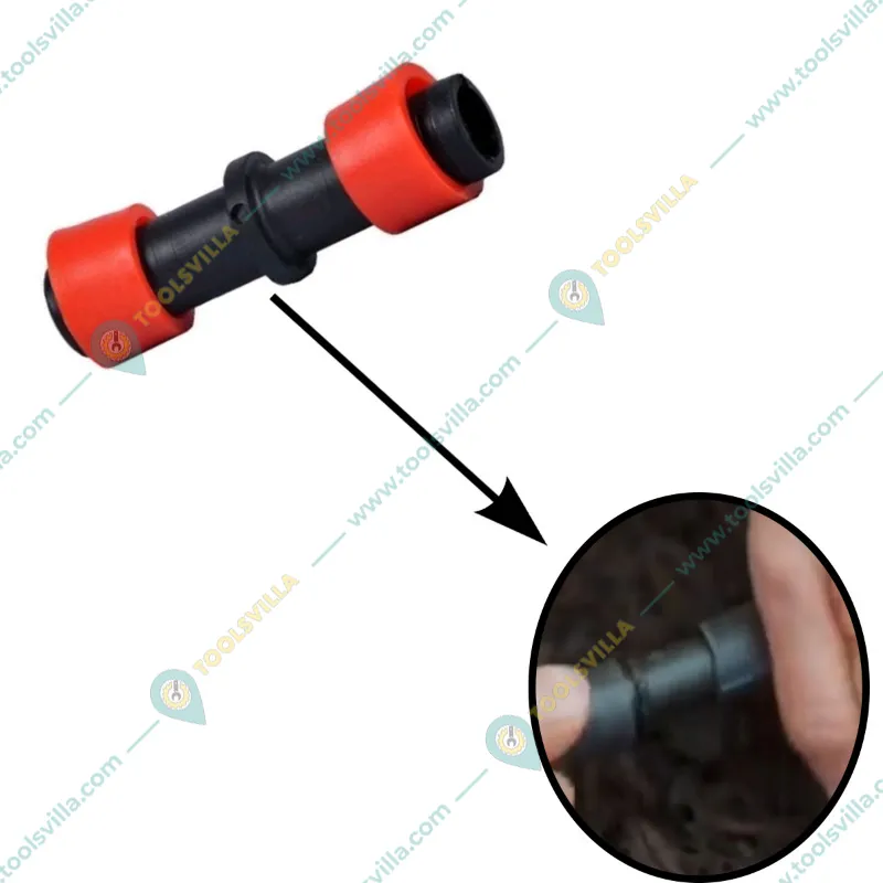 High Quality 16 mm Flat Drip Joiner for Drip Irrigation (Pack of 100 pieces)
