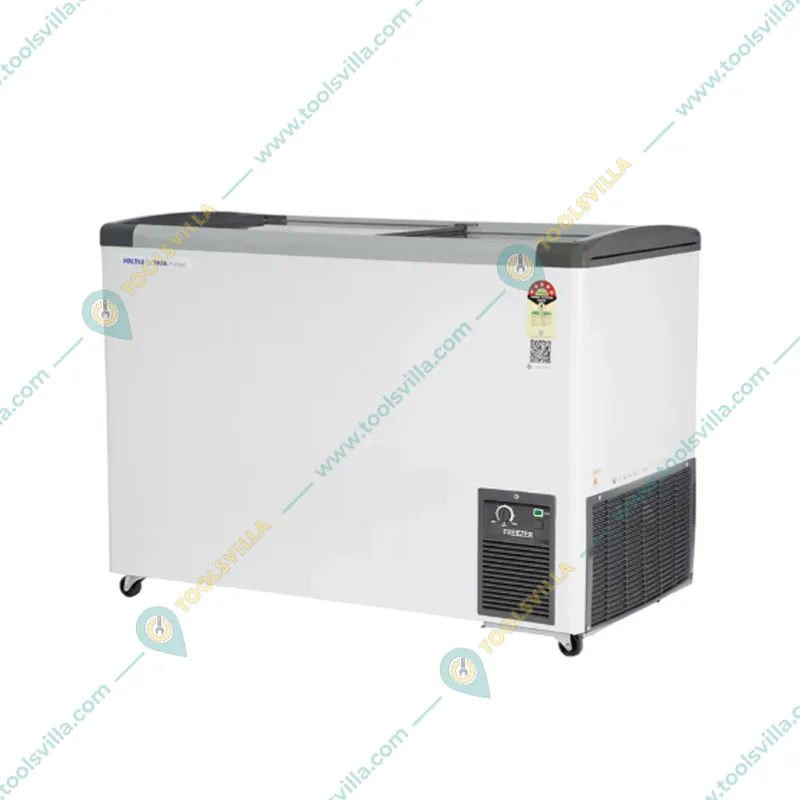 Voltas GT340GA5-W Flat Glass Top Freezer with 275 Liter Capacity and 5 Star with 4 years Warranty