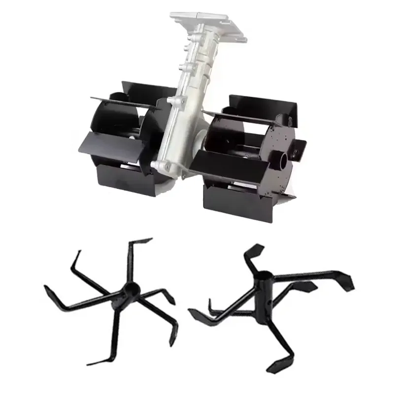 Heavy Duty 28 mm Flat Weeder and 8 inch Cultivator Attachment Combo For Brush Cutter