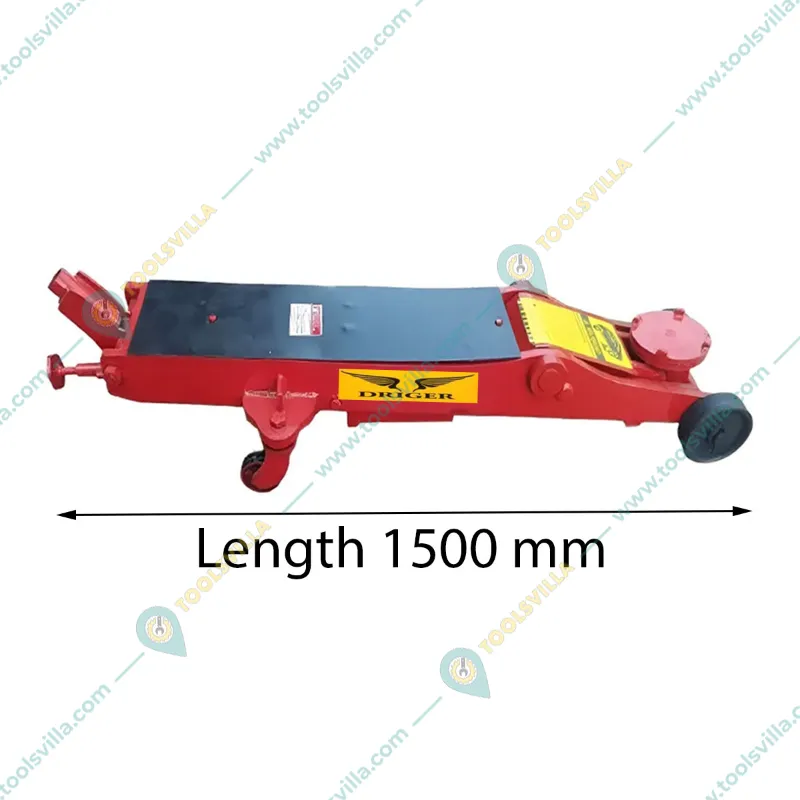 Driger 15 ton Hydraulic Floor Trolley Jack With Oil Seal Kit-560 mm Maximum lifting Height (1 Year Warranty)