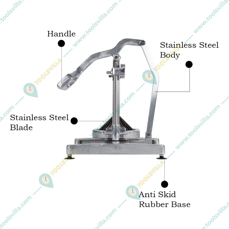 Commercial Stainless Steel Manual Operated Flower Type Onion Cutter Machine