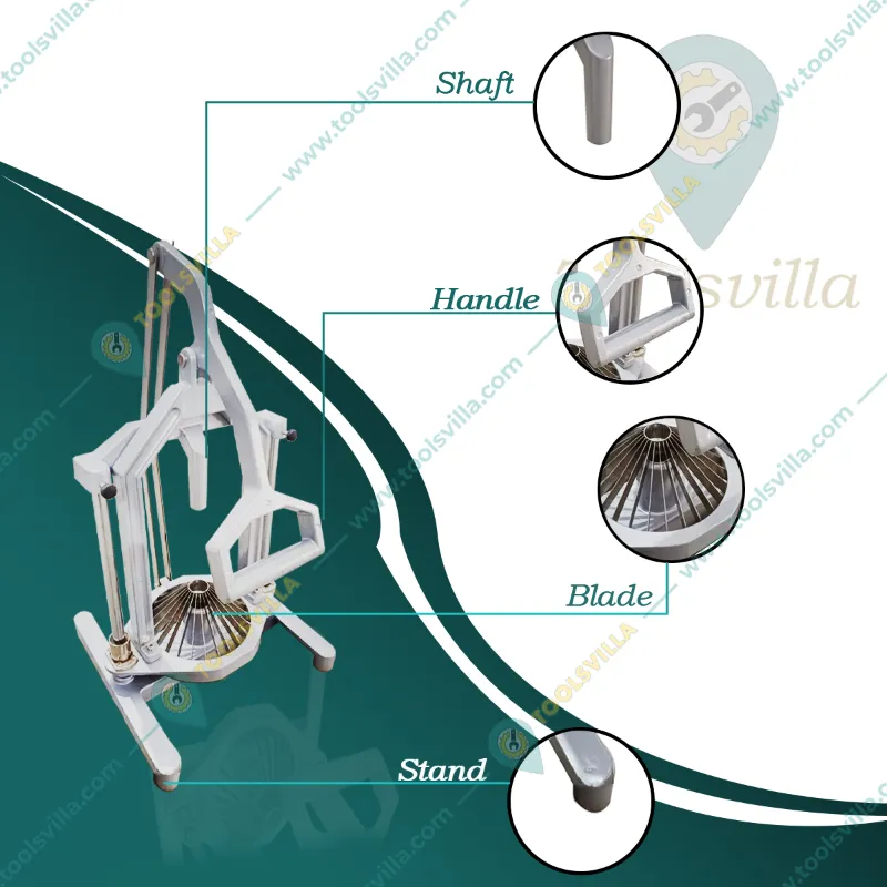 Vinayak Machines Premium Quality Flower Type Stainless Steel Onion Cutter, 15 cm Blade Diameter