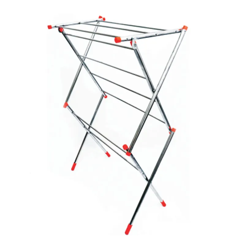 Heavy Duty Foldable Cloth Drying Stand, Stainless Steel Body With 9 Rod &  5 x 3 Feet (Height x Width)