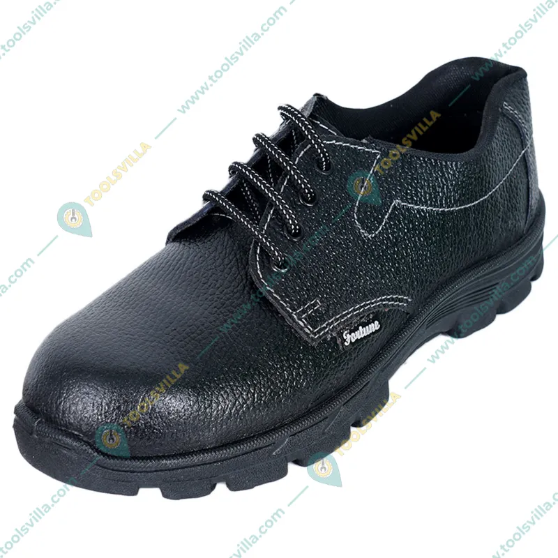 Premuim Quality Pack of 2 Safety Shoe - Pvc Sole, Low Ankle,  With Steel Toe(Size-6)