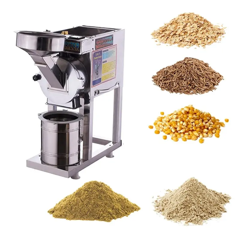 Fully Automatic 2 in 1 SS Pulverizer Machine/Masala Grinder for Dry Grinding 20-150 kg/hr, 3 HP Motor