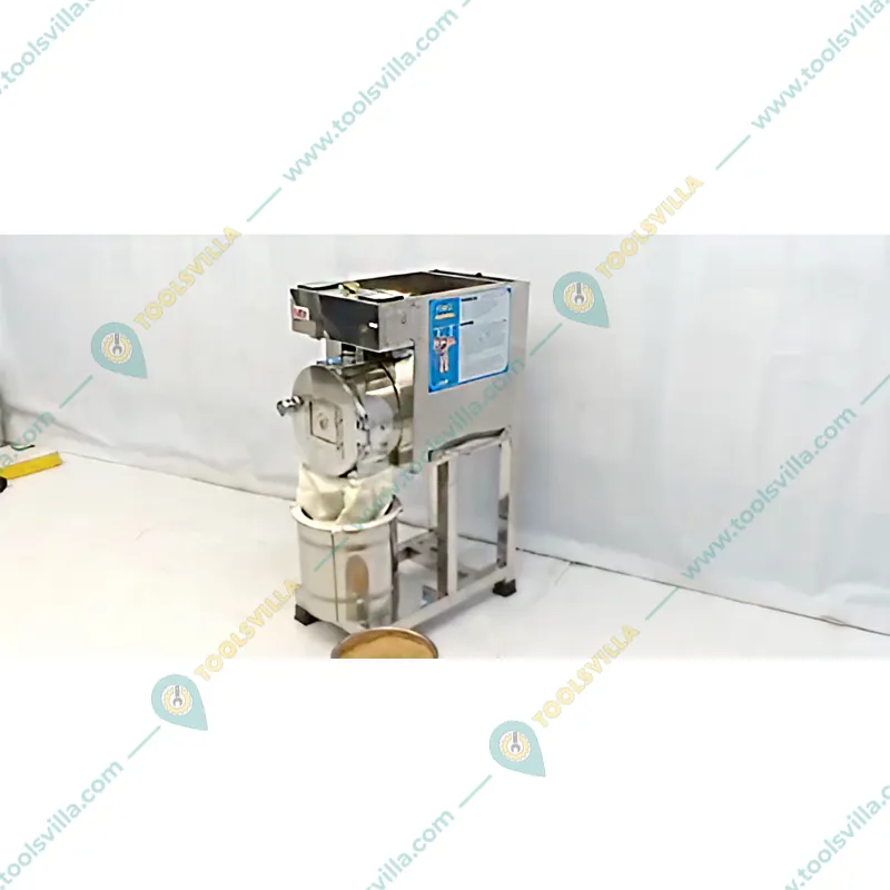 Fully Automatic 2 in 1 SS Flour Mill/Pulverizer Machine/Masala Grinder for Dry Grinding 8-10 kg/hr, 2 HP Motor