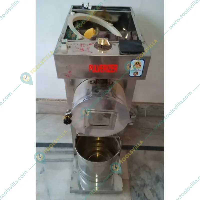 Fully Automatic 2 in 1 SS Pulverizer Machine/Masala Grinder for Dry Grinding 20-150 kg/hr, 3 HP Motor