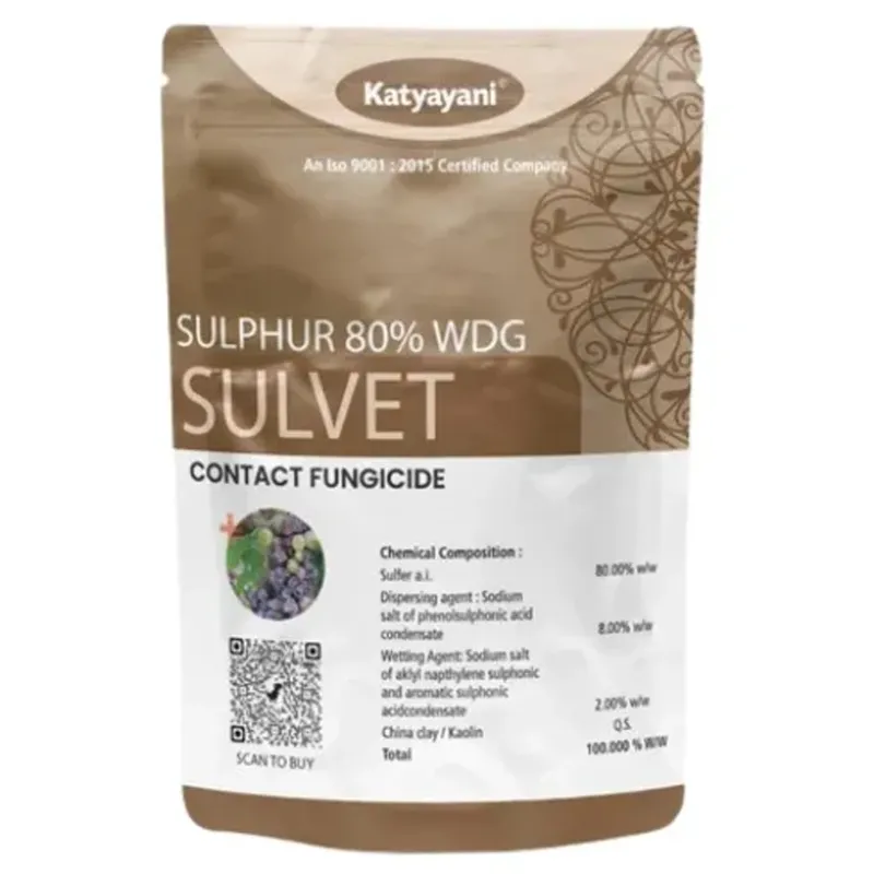 Katyayani Sulvet Sulphur 80% WDG Fungicide to control Fungal Disease(Quantity-1 kg)